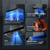 Household kitchen large suction range hood side suction 7-shaped range hood body sensing automatic cleaning range hood 6