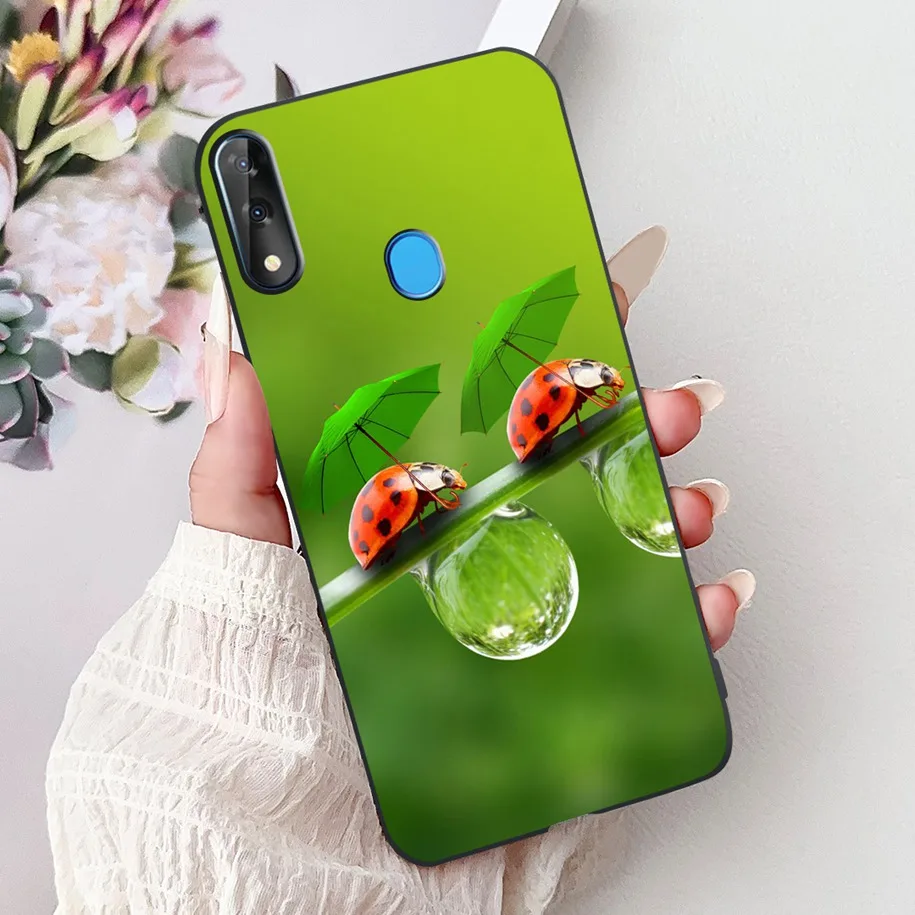 Cute Cool Spider Tiger Marble Soft Silicone Shockproof Phone Case Cover