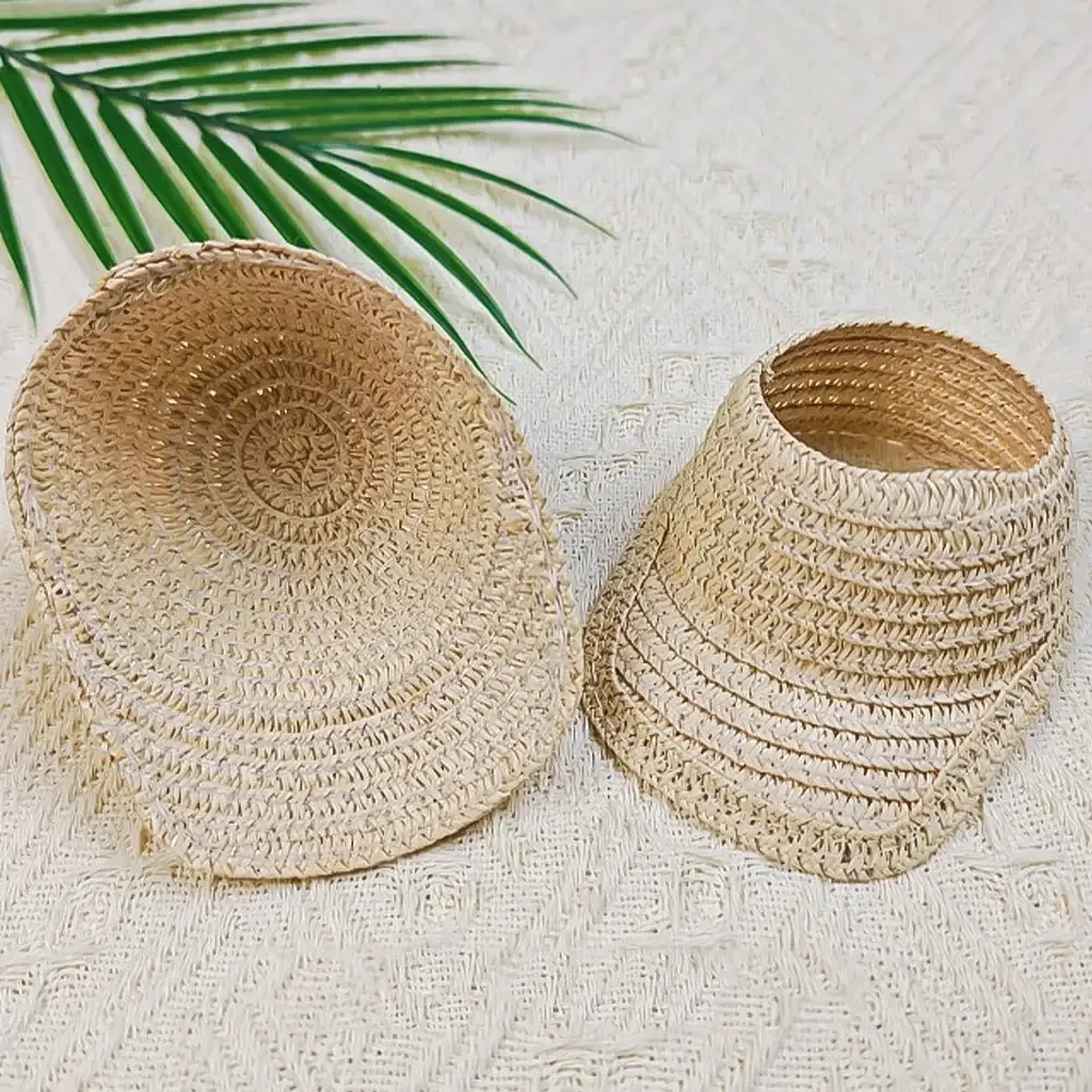 For 17cm Labubu Accessories Baseball Straw Hat Doll Beach Crafts Clothing Children'S Props Sun Hat Decoration 4