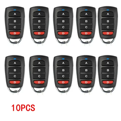 10/5pcs ABCD / Lock Unlock 4Button 433MHz Metal Push Button Remote Control Transmitter Universal 4 Buttons Garage Door Opener - Image 10