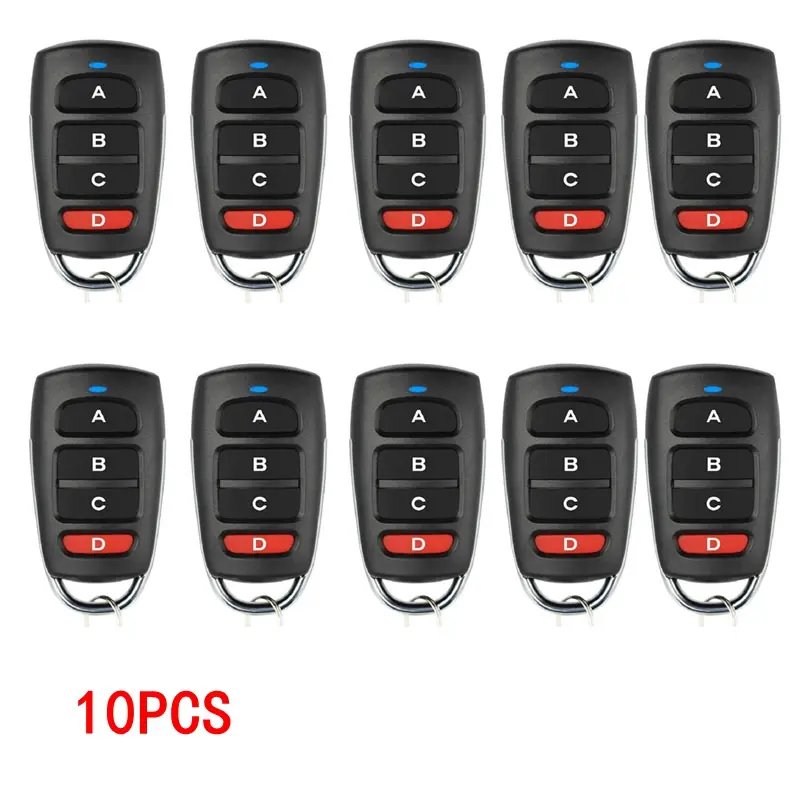 10/5pcs ABCD / Lock Unlock 4Button 433MHz Metal Push Button Remote Control Transmitter Universal 4 Buttons Garage Door Opener - Image 10