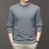 7 Colour Men's Round Neck Long Sleeved Solid Color Sweater Soft Warm and Comfortable Top with a Base 5