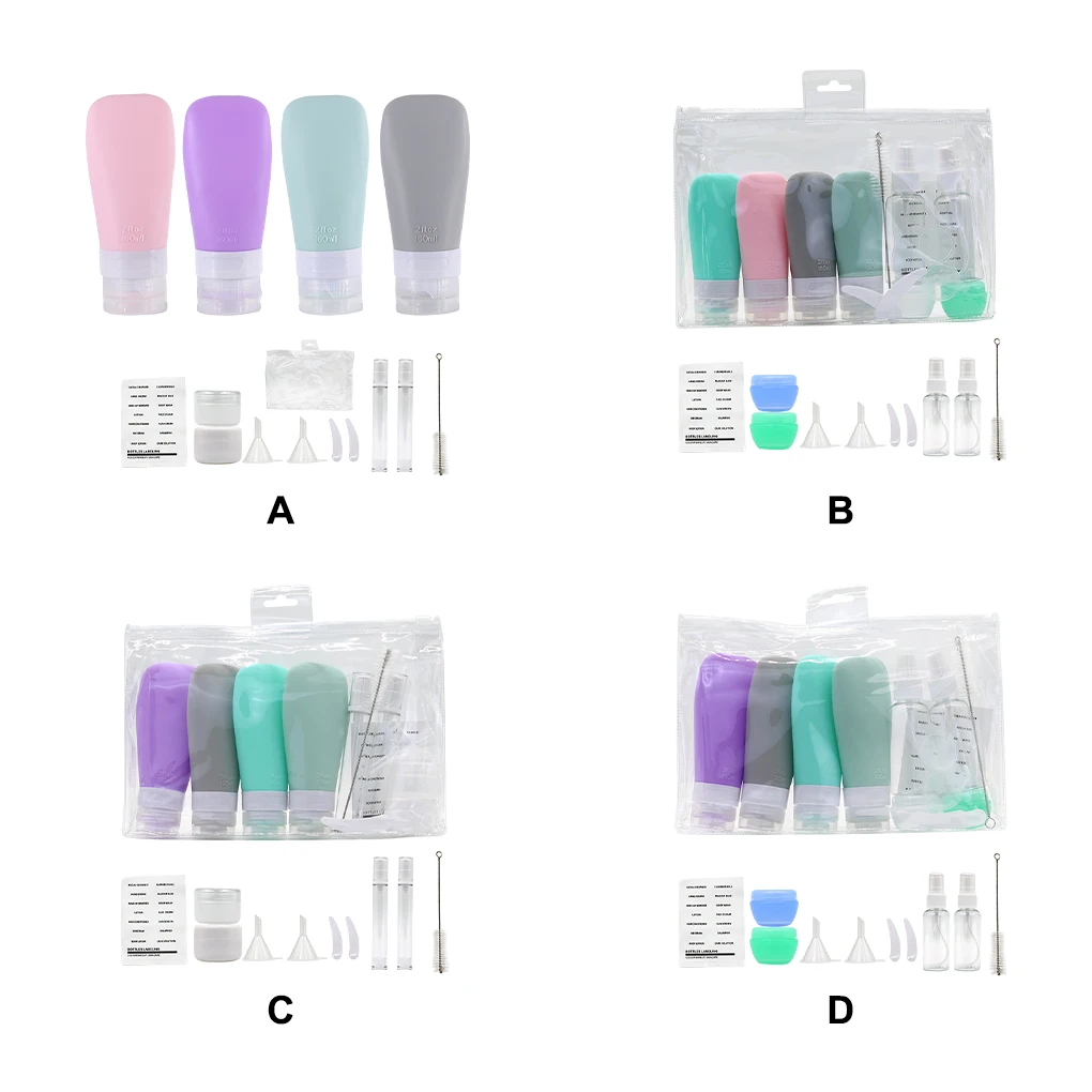 

Удобный для путешествий-силиконовая бутылка для лосьона для ухода за кожей-Удобный прочный портативный силиконовый для путешествий