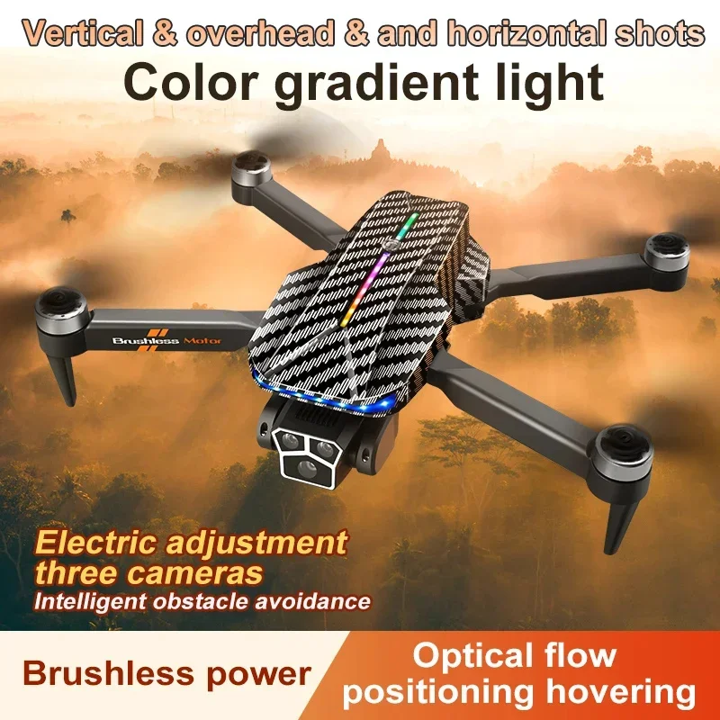 Lenovo D9 DRONE 8K Three Camera Brushless Motor Professional 4K Camera Obstacle Avoidance Optical Flow RC Quadcopter Gifts Toys drone quadcopter