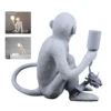 Creative Resin Sitting Monkey Table Lamp Hanging Wall Light For Bedroom us 3