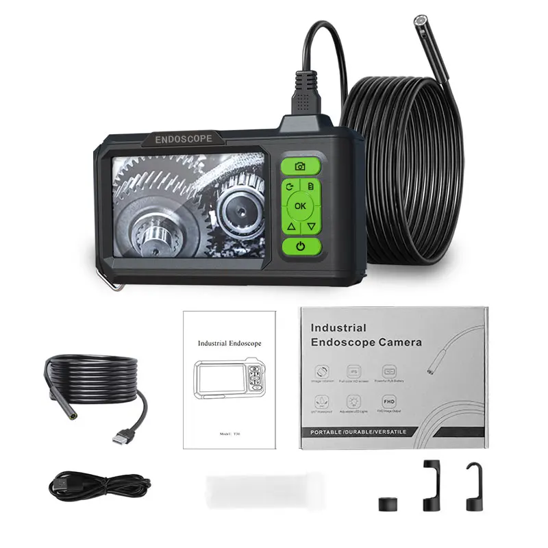 Cámara Endoscópica Teslong NTS500 5.5mm/7.9mm 1080P HD - Batería, Luz LED, 3m/5m, Pantalla 5' IPS