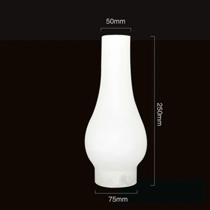 2 Abat-jour En Verre Pour Lampe à Pétrole - Design Vintage, Diamètre 5.2 Cm, Cheminée Transparente Rétro