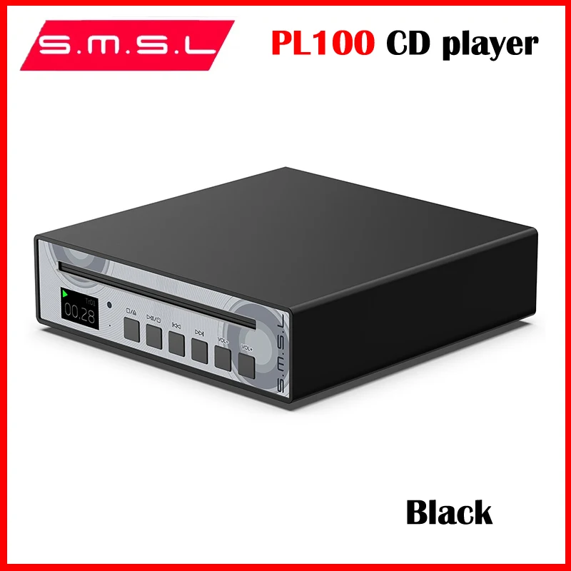 SMSL PL100光同軸ヘッドフォン,CDプレーヤー,リモコン付きデコーダー