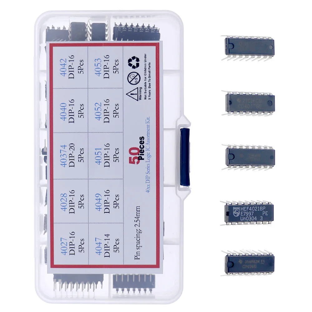 Digital Logics　CD　4枚セット Hef/hcf/cd Dip 4000 Series Cmos Logic Ic Assortment Kit 4027