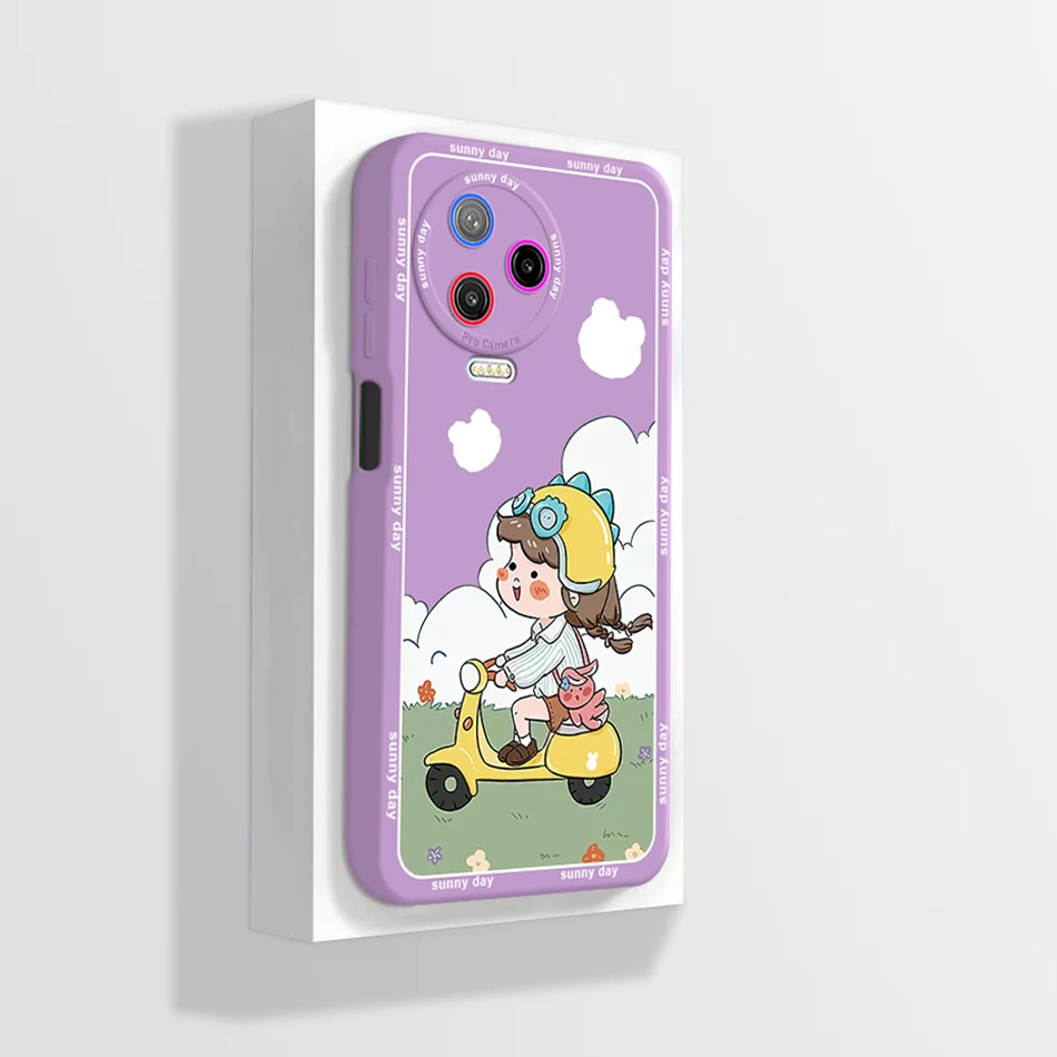 Cute Astronaut Square Phone Case - Shockproof Soft Back Cover