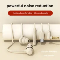 S8 Elbow Wired Earphones Sleep In-ear 3.5mm Headphones Silicone Wire Headset with Mic 3.5Jack Earbuds  In-line Control Handsfree 2