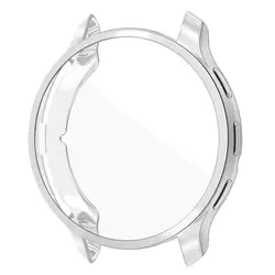 Soft TPU All-Around Protective Smartwatch Case with Anti-Scratch Screen Cover for Garmin Venu 3 (Silver)