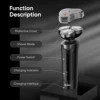 Sejoy Shaver Barber for Men 5 in 1 Electric Razor Rechargeable with Beard Trimmer Lithium Battery Portable Shavers for Travel 3