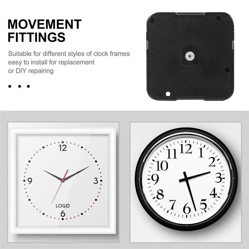 Round Sun Silent Wall Clock Movement Work Outdoor Clocks Mechanism Plastic 9168 Making Kit