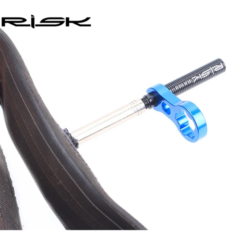 1 Set MTB Road Bicycle Tubeless Tire Valve Cap Vacuum Tire Nozzle Lock Mountain Bike Presta Valve Nut Install Wrench