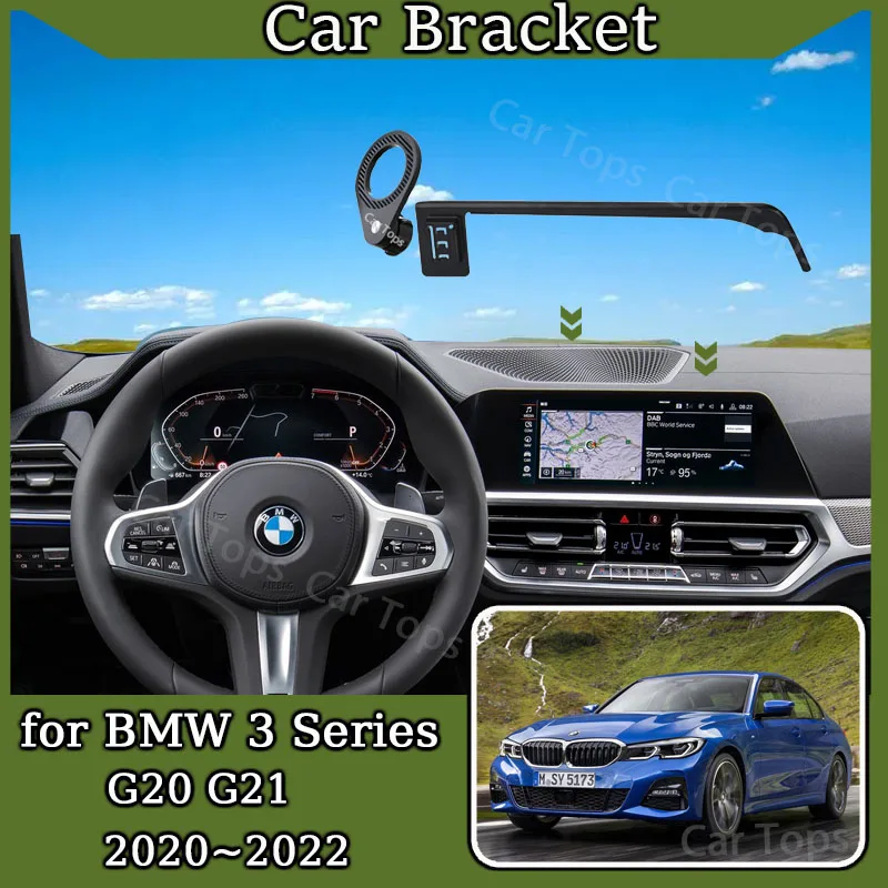 Car mobile phone holder for BMW 3 Series G20 G21 ~ MagSafe magnetic bracket GPS navigation screen stand auto accessories phone holder mobile phone holder