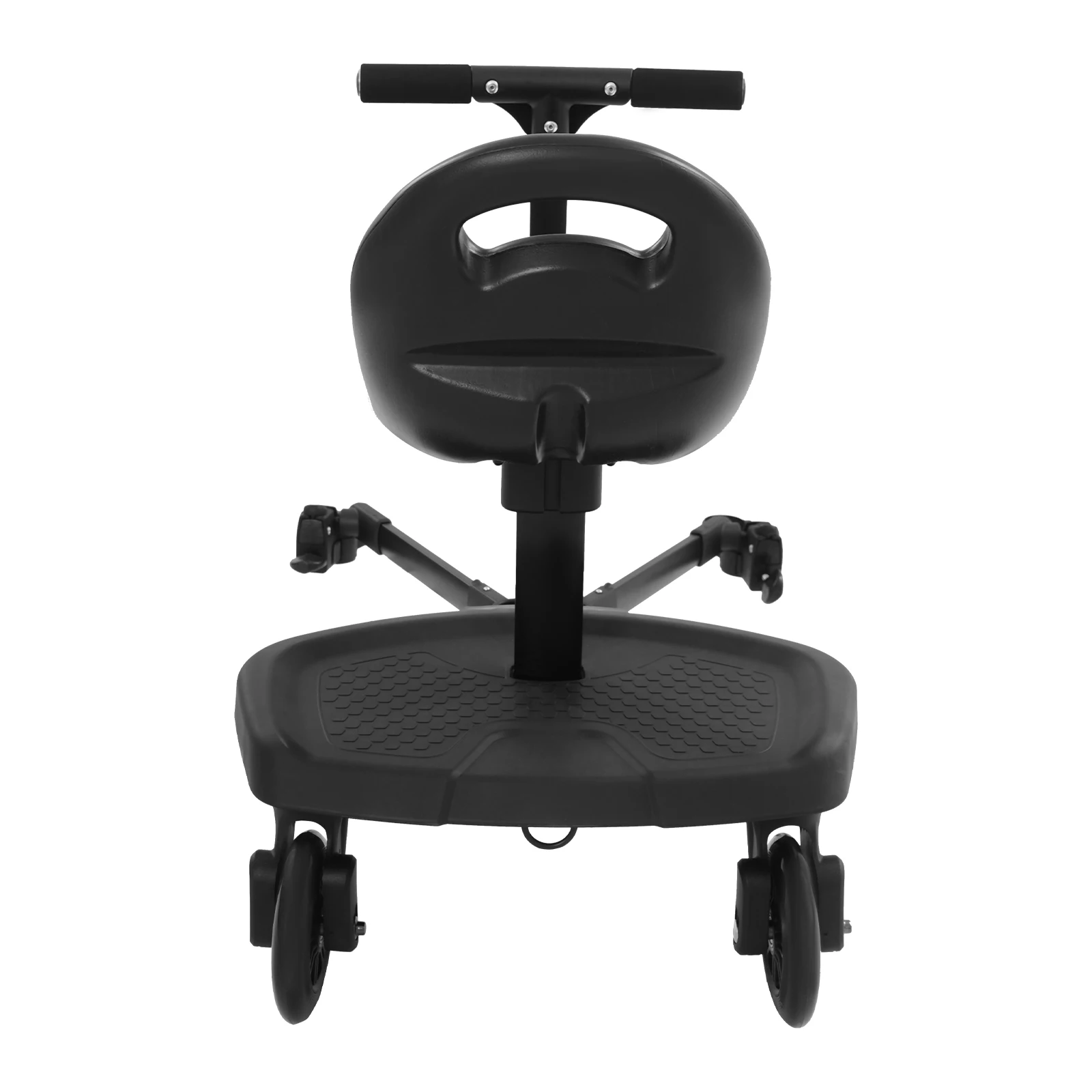 2-in-1 Universal Stroller Ride-On Board with Removable Seat,