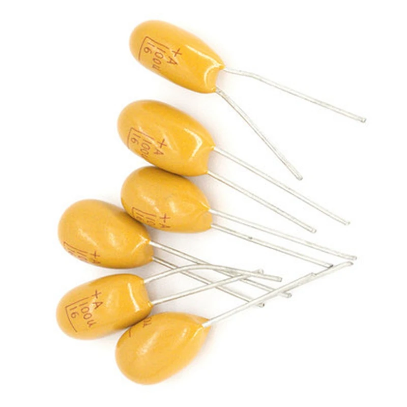 Tantalum Capacitor 5PCS 10V 16V 25V 35V 50V 1UF 2.2UF 3.3UF 4.7UF 10UF 22UF 33UF 47UF 100UF 220uF 0.1uF 0.22uF 0.47uF 0.68uF DIP