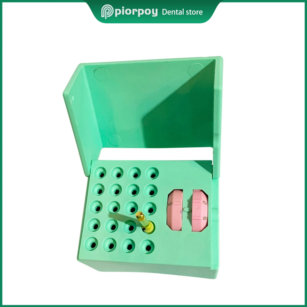 

PIORPOY 20 Holes Dental Endo Files Holder Disinfection Storage Case Dentistry Organizers Box Stand Block Odontologia Tools