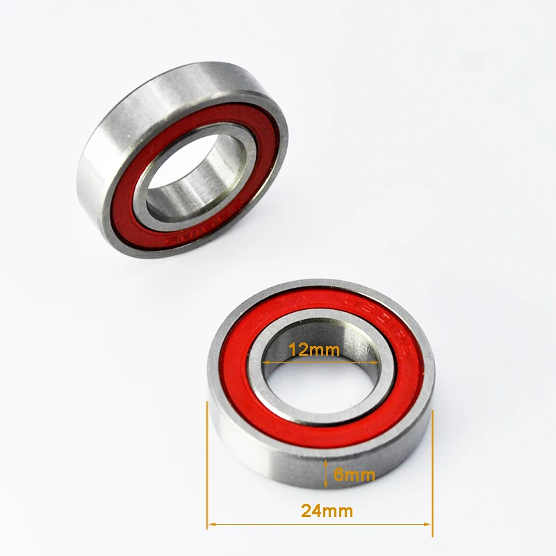 Set of 2 High-Performance Hybrid Ceramic Bearings for Bicycles
