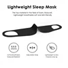 Sleep Eye Mask Light Blocking Portable Thin Eye Mask for Travel Sleeping Blindfold with Ear Hanging Strap Unisex Eye Patch 4