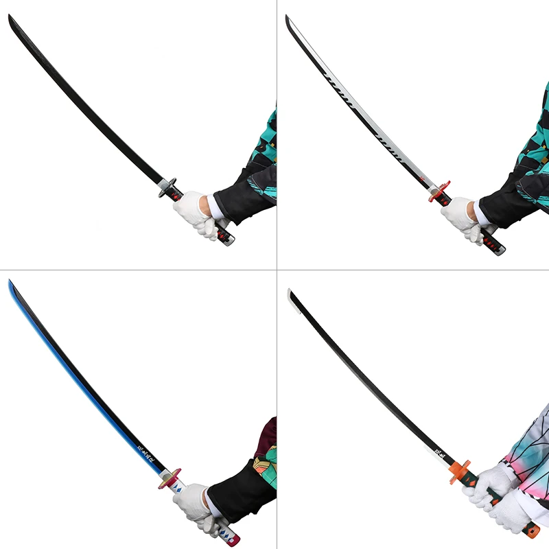 Handmade Demon Slayer Katana 104cm Anime Cosplay Weapon Samurai Sword Real Rengoku Tanjiro Variety of Styles   catana 4