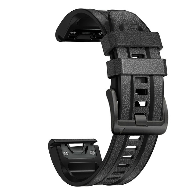 Watchbands For Garmin Fenix 7 7X 6 6X Pro 5 5X Plus 3HR Smart Watch Leather+Silicone Quick Easyfit Wrist Straps Bracelet