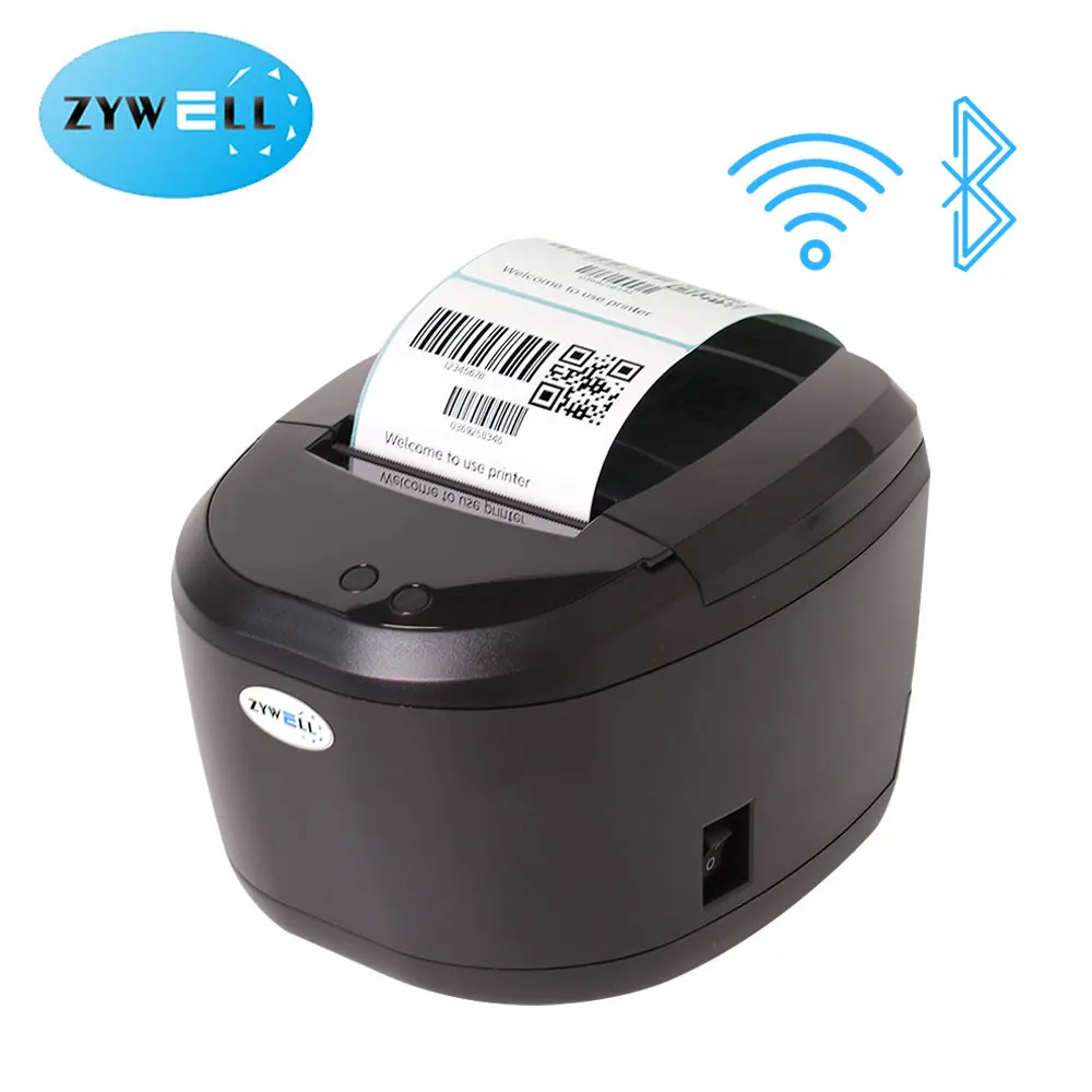 

China manufacturer sticker printer and cutter Zywell ZY309 direct thermal label printer 80mm