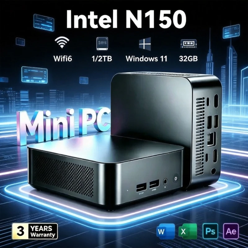 2026 LENO 인텔 N150 미니 PC (신제품) 16GB 램, 1TB/2TB SS..