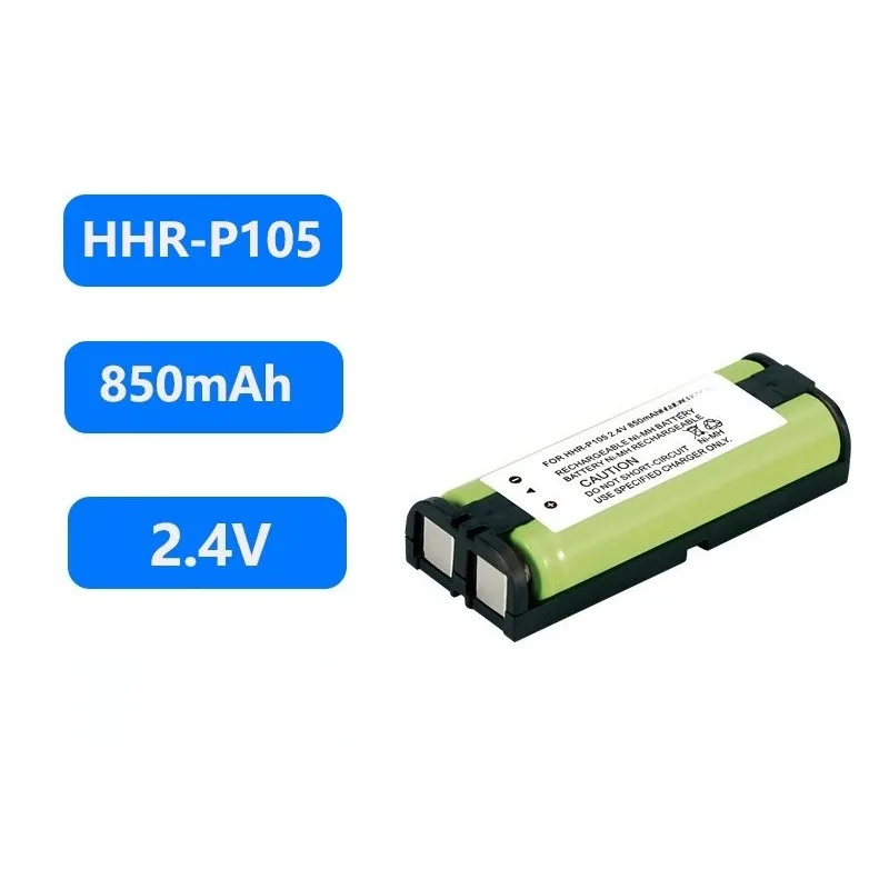 HHR-P104 HHR-P105 HHR-P107 3.6V 850mAh Ni-MH Rechargeable Battery for Panasonic