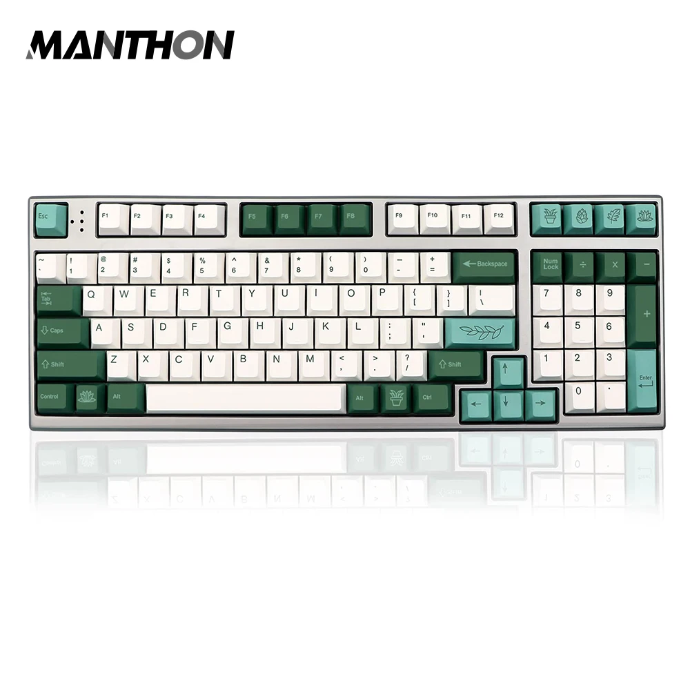 

141 Keys Botanical Keycaps Cherry Profile DYE-SUB PBT Keycap English Keycaps for MX Mechanical Keyboard