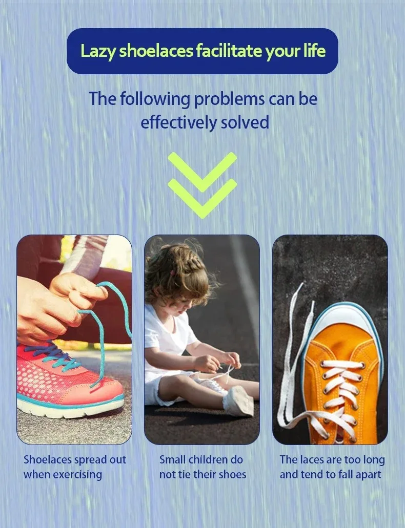 1 Paar Schnürsenkel mit Schloss, elastische Turnschuhe, Schnürsenkel ohne Krawatten, für Erwachsene und Kinder, Tennis, runde Schnürsenkel, Gummibänder für Schuhe, Zubehör – Detail 2