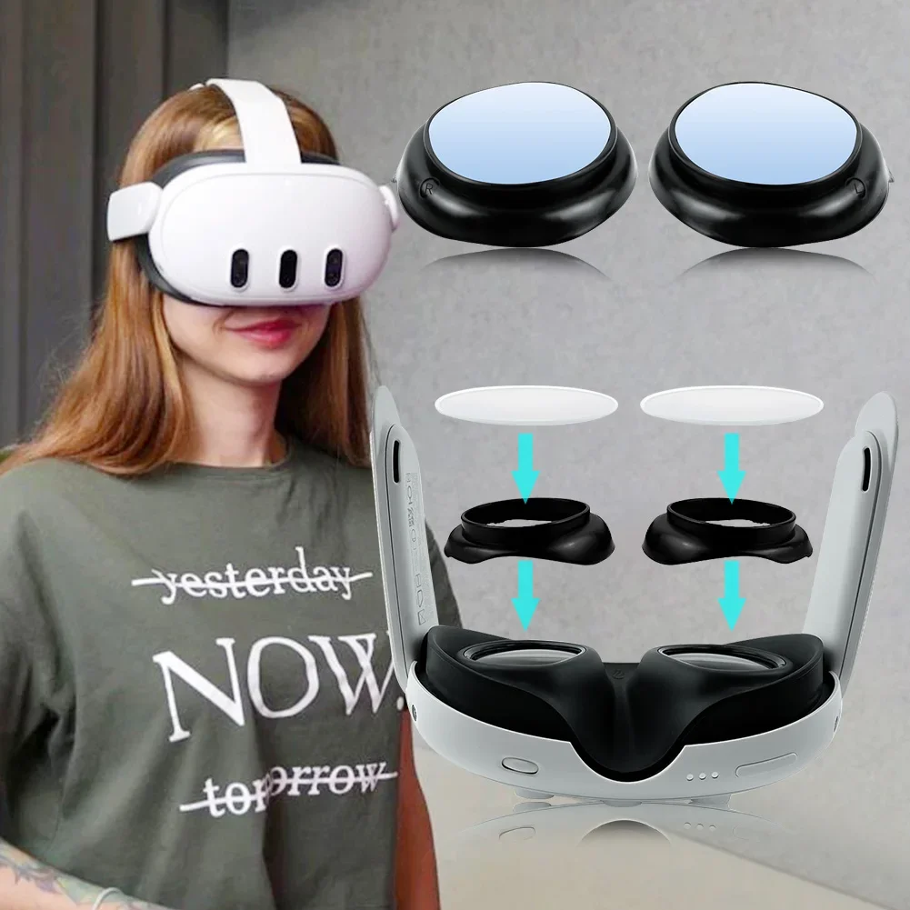 No Myopia Anti-Blue Light VR Lens Protection Frame for Enhanced Eye Comfort