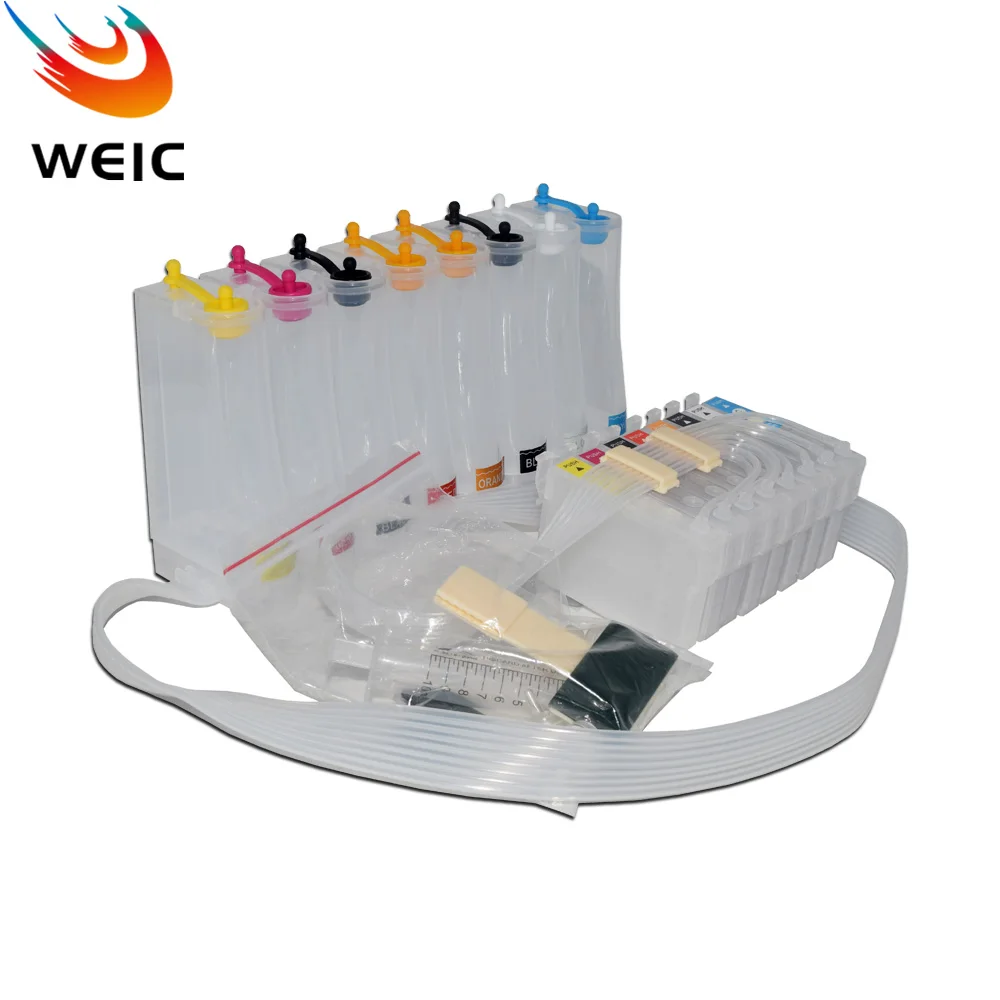 Epson SureColor P400 와이드 포맷 프린터용 ARC 칩이 포함된 8색 T324 T3240-T3249 Ciss 시스템