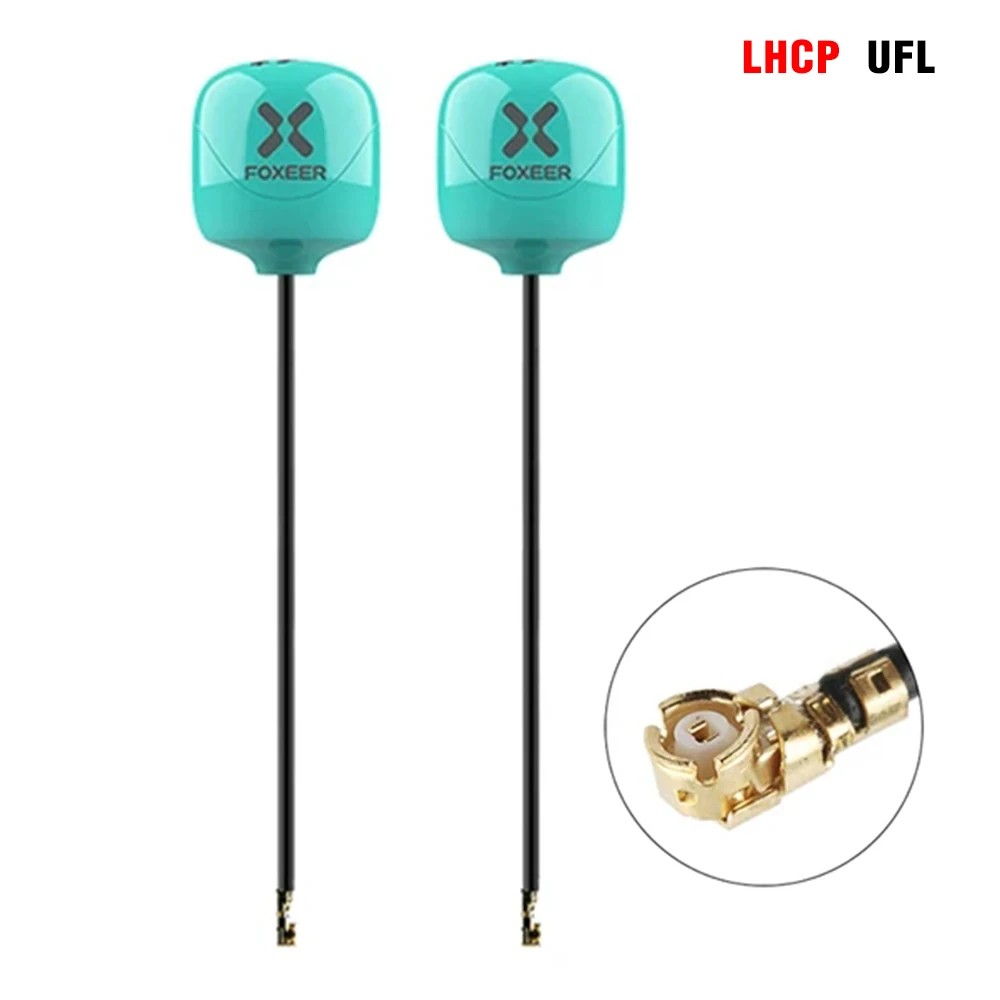 Antenne FPV haute performance pour drone, connecteur RPSMA, câble flexible, gros plan.