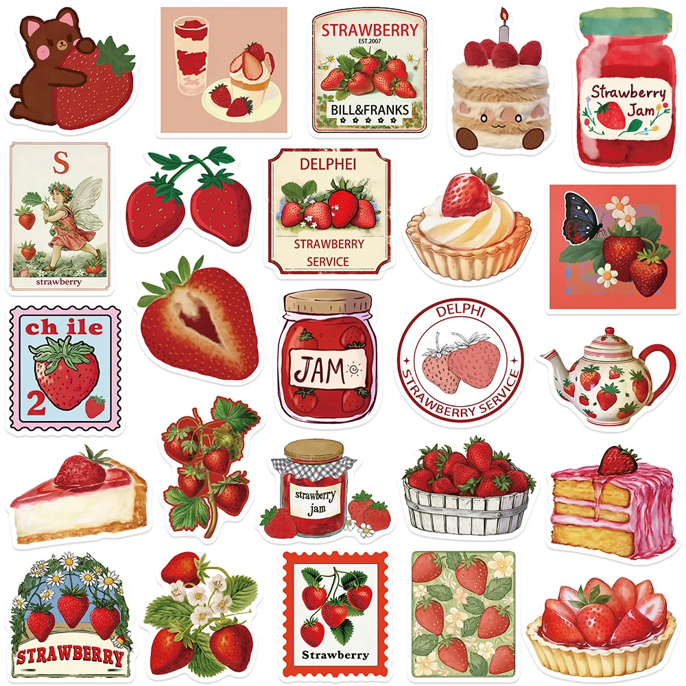 Kawaii Strawberry Stickers 5