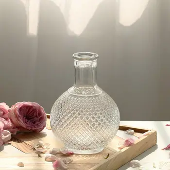 Mini Ins stile vaso di vetro nordico semplice terrario idroponico creativo vaso di fiori trasparente vaso di fiori tascabile decorativo per la casa 1