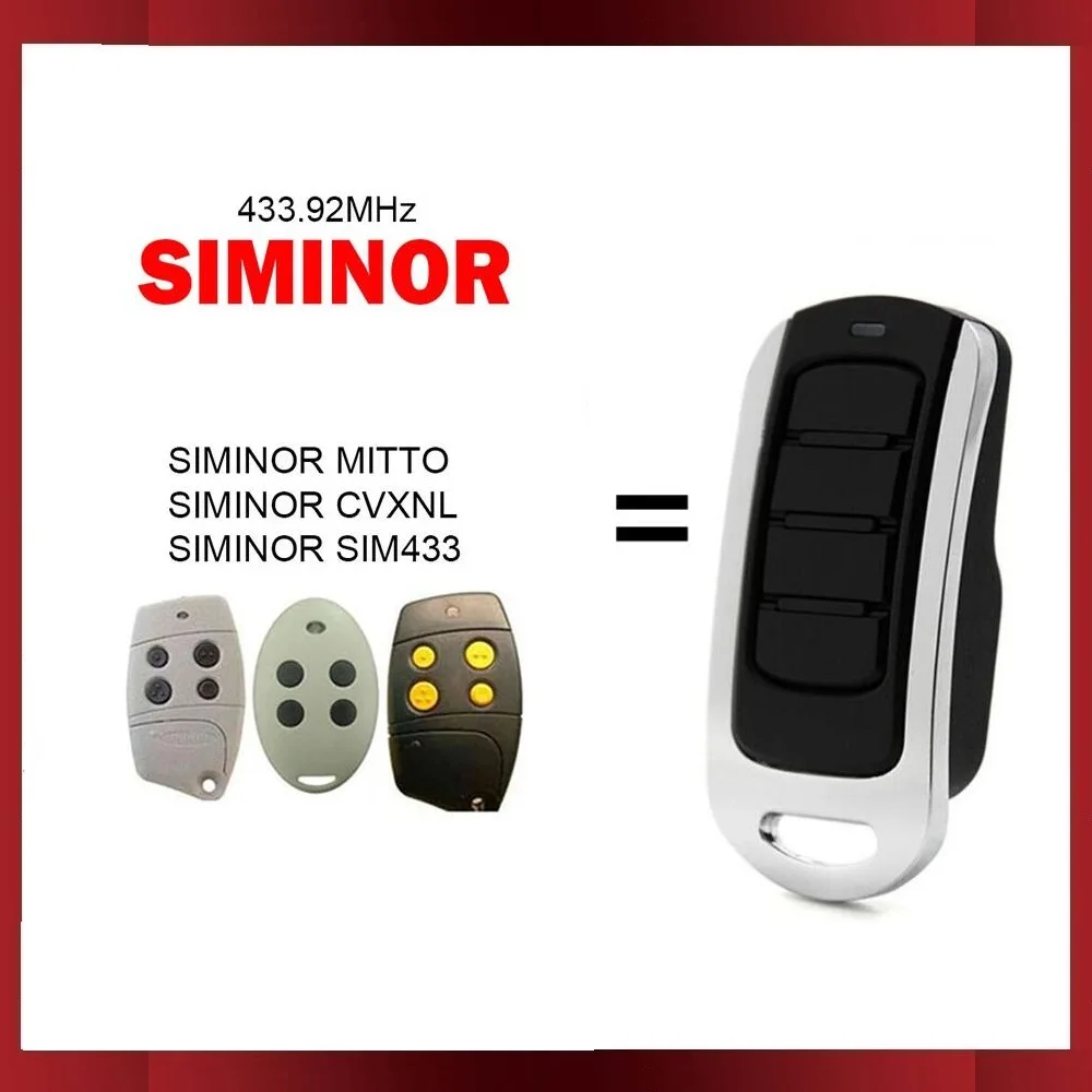 SIMINOR MITTO CVXNL SIM433 차고 문짝 리모컨, 433.92MHz 문짝 리모컨 SIMINOR CVXNL SIM433 MITTO 게이트 문짝 오프너 SIMINOR MITTO CVXNL SIM433 차고 문짝 리모컨, 433.92MHz 문짝 리모컨 SIMINOR CVXNL SIM433 MITTO 게이트 문짝 오프너