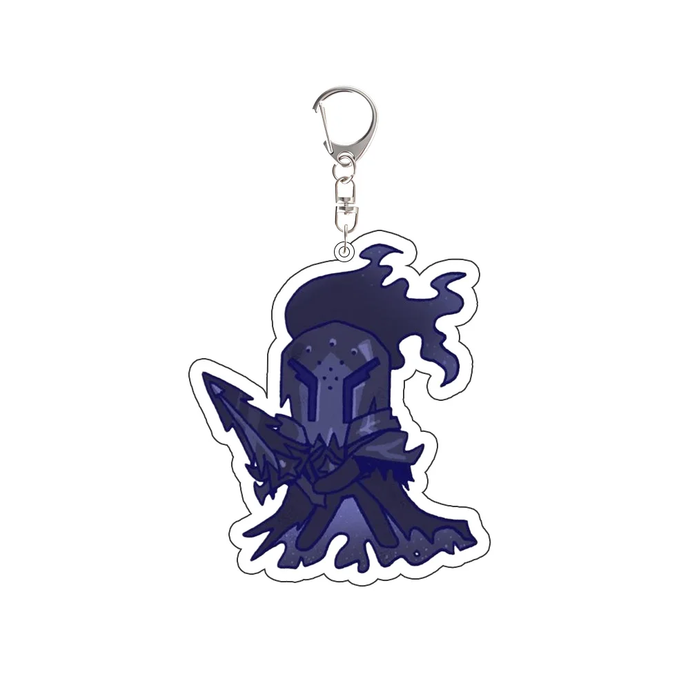 Gourmet Candy Apple Vanilla & Sapphire Acrylic Keychain - Unique Valentine's Day Gift & Backpack Accessory