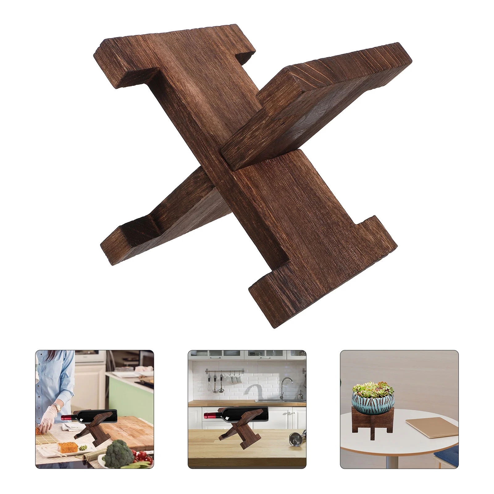 

Wooden Drink Dispenser Stand for Glass Water Jug or Flower Vase - 15cm Base for Home Use