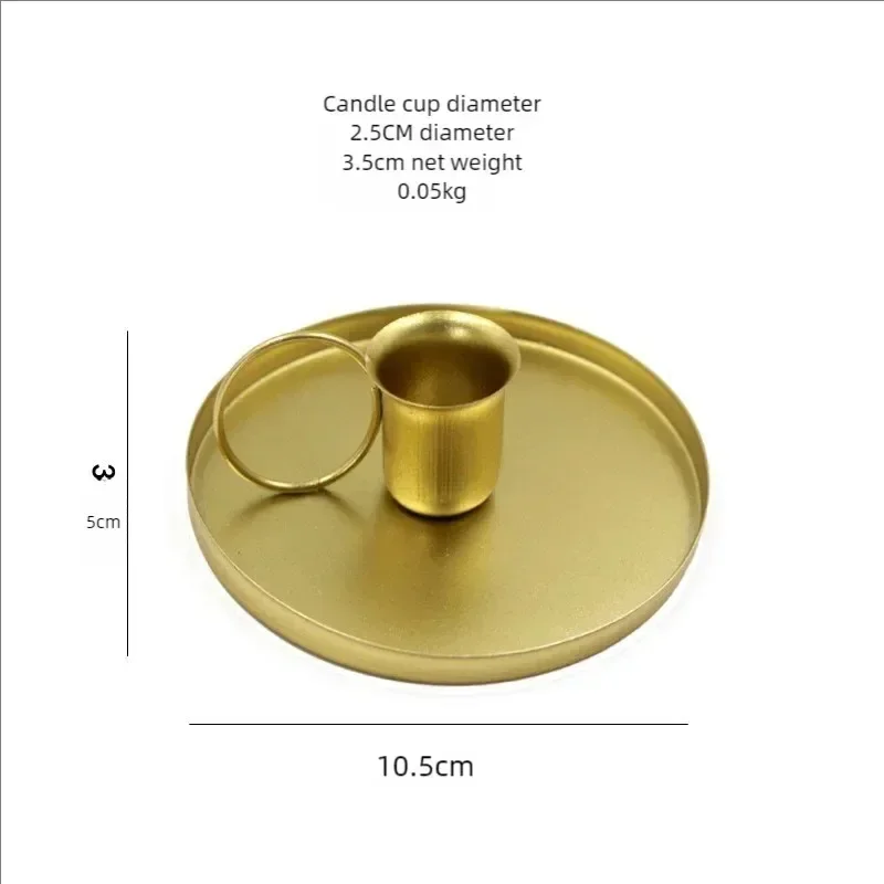Portable Candle Holder Desktop Candlestick Adornment Metal Candlestick Taper Candle Holder With Handle Home Wedding Decorations candle holders