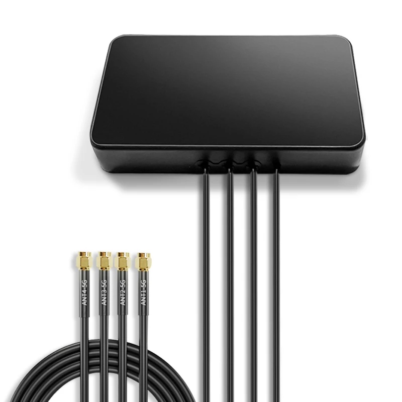 5G Antenna 4 in 1 Full-band 4G 3G Enhanced Signal Extension Router Antenna SMA Male 600-5000MHz RG174 2m Cable 4dbi Gain Linar