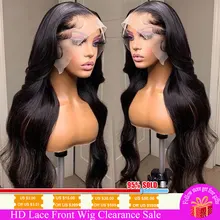 

HD Transparent Lace Front Human Hair Wigs 13x6 Body Wave Lace Front Closure Wig Pre Plucked Brazilian Hair Wigs For Black Women