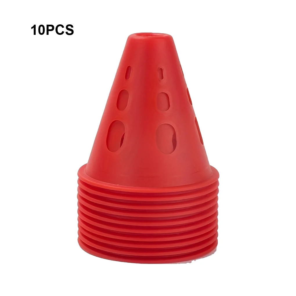 thumbnail image 1 of 10 piezas de conos de entrenamiento para marcar la carretera, para patinaje sobre ruedas, portátiles, multifuncionales, para entrenamiento de fútbol, obstáculos y accesorios, 1 of 5