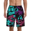 Jinx Monkey Graffiti Print Men Swim Trunks Quick Dry Swimwear Beach Board Shorts League Battle Game Legends Arcane Boardshorts 1