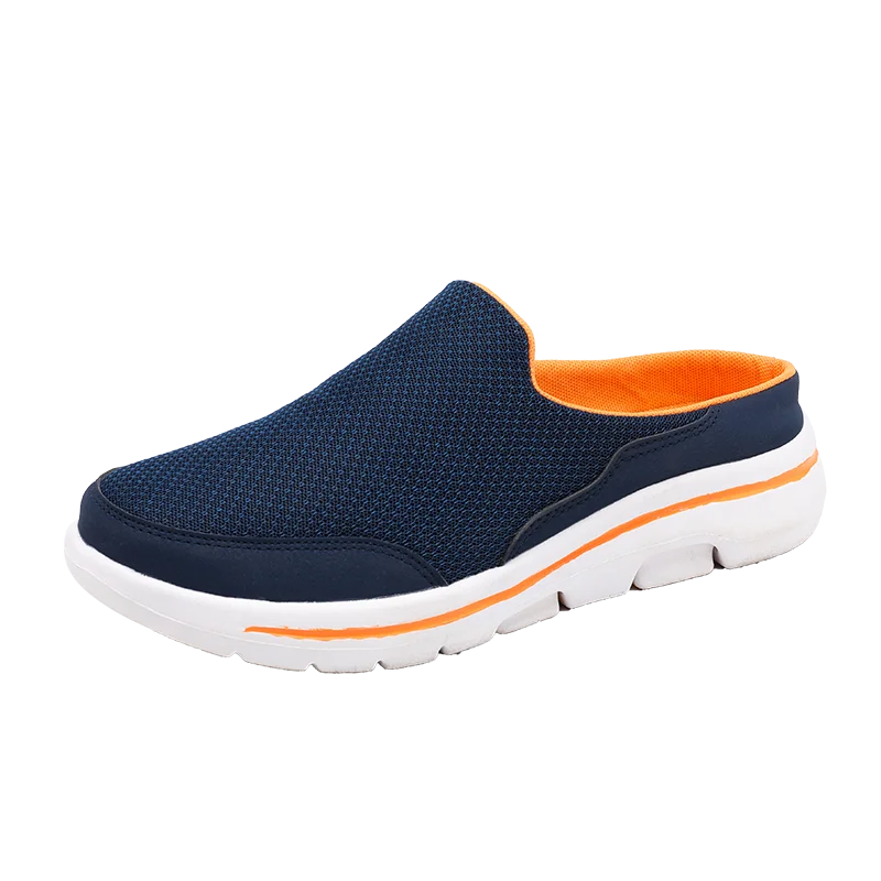 Men's Summer Breathable Indoor Slippers - Thick Bottom Slides, Fashionable Walkers, Plus Sizes Available