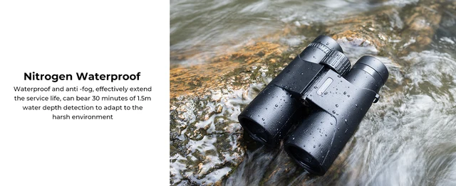 Binocolo K&F Concept 10x42 Professionale - Impermeabile IP66 Per Birdwatching E Sport - Foto 8