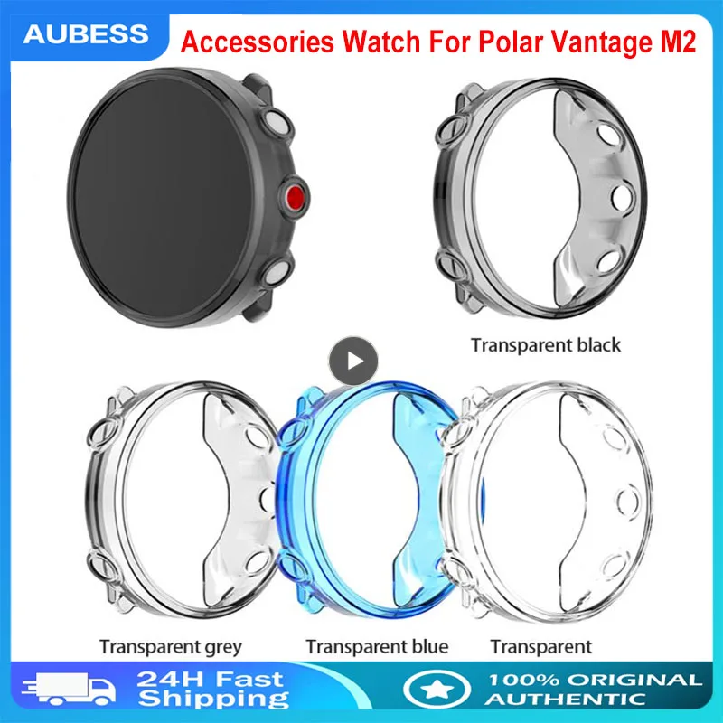 

2/3/5PCS Screen Protector Compatible With Polar Vantage M/M2 Watch Case TPU Bumper Cover Soft Shell Shockproof Housing Accessory