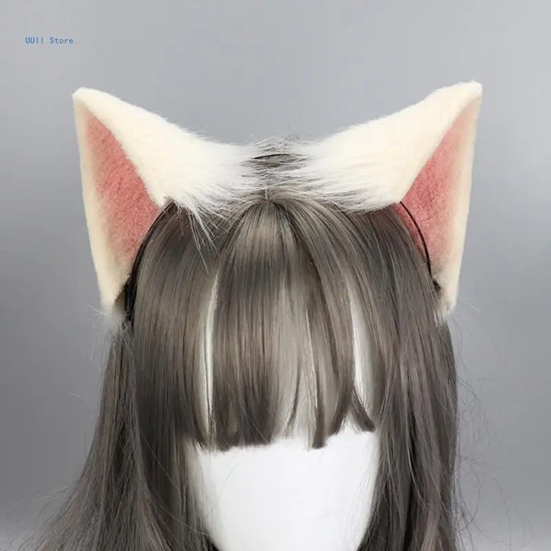 Foxes Ear Hairband Woman Music Festivals Mardi Gras Carnivals Cosplay Hair Accessories