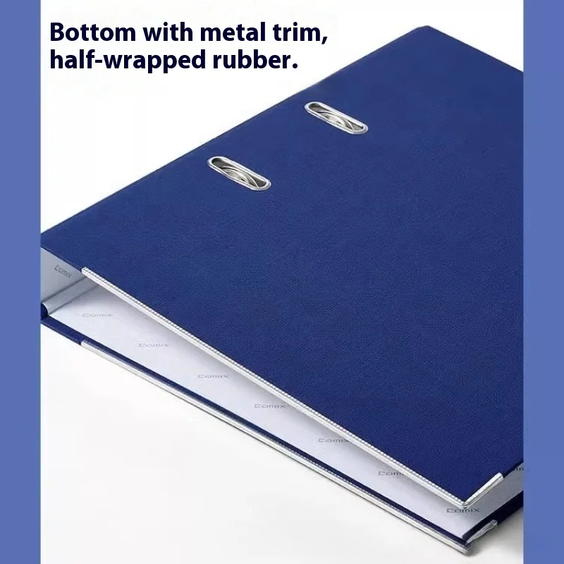 Lever Arch File A4 Folder Perforated Loose-leaf Folder Loose-leaf Book Data Book Double Hole Thickened Binders Desktop Organizer - 4